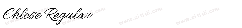 Chlose Regular字体转换 Chlose Regular字体转换